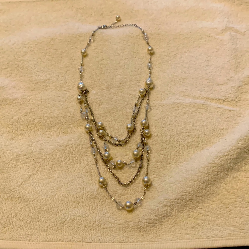 Women’s Faux Pearl Layered Necklace